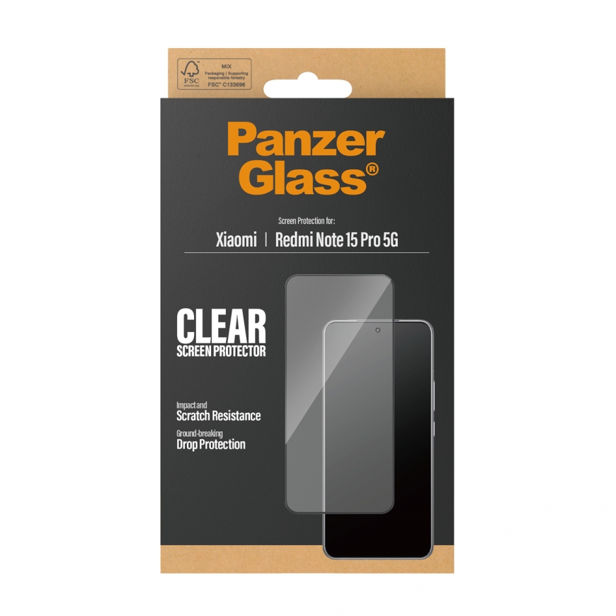 PanzerGlass ® Screen Protector Xiaomi Redmi Note 15 Pro 5G | Ultra-Wide Fit Caurspīdīgs ekrāna aizsa – 3