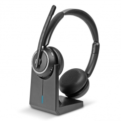 Lindy L118 Гарнитура Проводная Оголовье Офис/колл-центр USB Type-C Bluetooth Зарядная стойка Черный