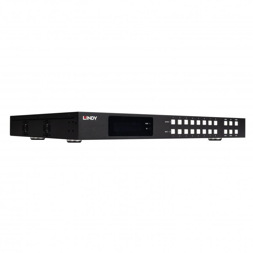 Lindy 38434 matricos jungiklis Mastelio keitimo matricos perjungiklis Įmontuotas ekranas