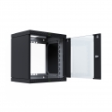 EFB Elektronik WGX-1206TS.G1 palvelinteline 12U Seinään asennettava laitekehikko Musta
