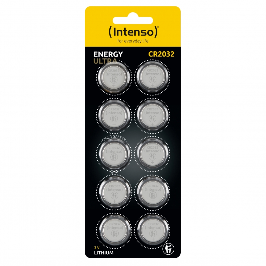 Intenso 7502430 household battery Single-use battery CR2032 Lithium-Manganese Dioxide (LiMnO2) – 4