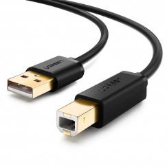 Ugreen 10351 USB-kaapeli USB 2.0 3 m USB A USB B Musta