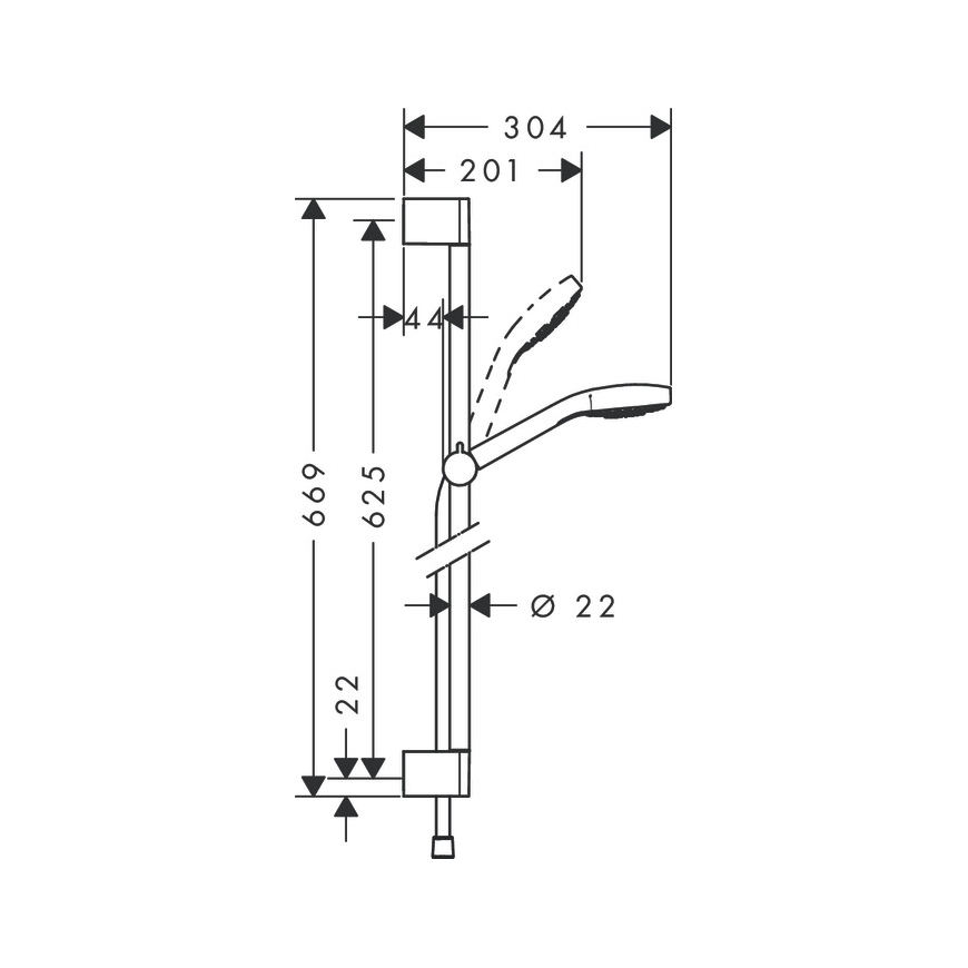 Hansgrohe Croma Select E dušo sistema Chromas, Balta – 3