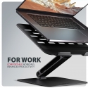 Axagon STND-LQB Laptop-Ständer, Doppelgelenk, höhenverstellbar, faltbar Notebook & tablet stand Черн Axagon STND-LQB Laptop-Ständer, Doppelgelenk, höhenverstellbar, faltbar Notebook & tablet stand Черн