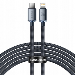 Baseus CAJY000301 matkapuhelimen kaapeli Harmaa 2 m USB C Lightning
