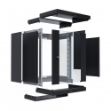 EFB Elektronik WGX-1506TS.G1 телекоммуникационная стойка 15U Монтируемая на стену стойка Черный