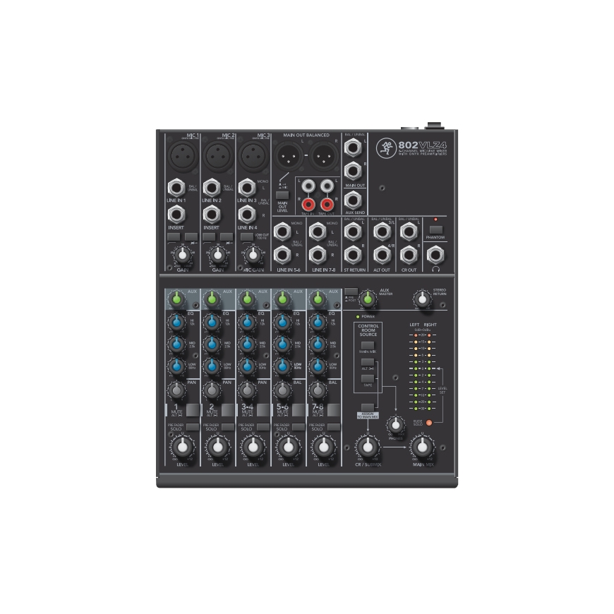 Mackie 802VLZ4 mikserpults 8 kanāli 20