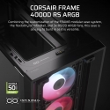 Corsair FRAME 4000D RS ARGB „Midi Tower“ Juoda