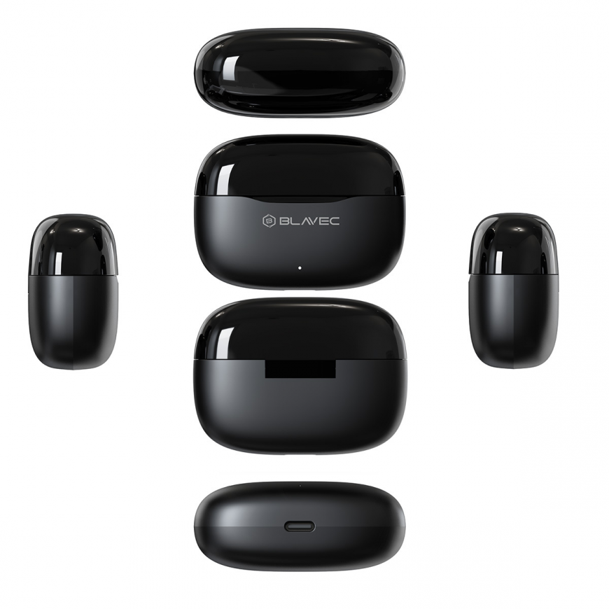 Blavec Bluetooth TWS Earphones BW-08 Speak AI (BW08SA-B) black – 3