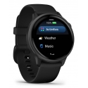 Garmin vívoactive 6 3.05 cm (1.2") AMOLED 42 mm Digital 390 x 390 pixels Touchscreen Black Wi-Fi GPS