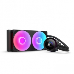 NZXT Kraken Plus RGB 240 Suoritin All-in-one-nesteenjäähdytin 12 cm Musta