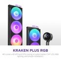 NZXT Kraken Plus RGB 240 Procesors Universāls šķidruma dzesētājs 12 cm Melns NZXT Kraken Plus RGB 240 Procesors Universāls šķidruma dzesētājs 12 cm Melns
