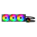 Montech LightFlow ARGB 360 Procesors Universāls šķidruma dzesētājs 12 cm Melns 1 pcs
