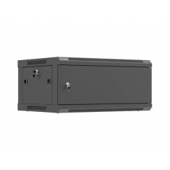 Lanberg WF01-6404-00B statnis 4U Pie sienas stiprināms statīvs Melns