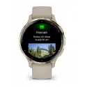 Garmin Venu 3S 3.05 cm (1.2") AMOLED 41 mm Digital 390 x 390 pixels Touchscreen Gold, Grey Wi-Fi GPS