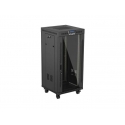 Lanberg FF01-6624-12BL püstik 24U Eraldiseisev serverikapp Must