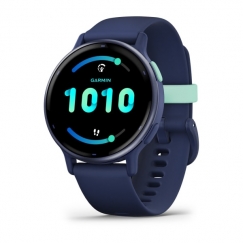 Garmin Vivoactive 5 3,05 cm (1.2") AMOLED 42 mm Digitaalne 390 x 390 pikslit Puutetundlik ekraan Sinine WiFi GPS (satelliit)