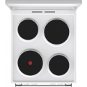 Gorenje GE5A23WH Отдельностоящая плита для готовки Электричество Герметизированная пластина Белый Gorenje GE5A23WH Отдельностоящая плита для готовки Электричество Герметизированная пластина Белый