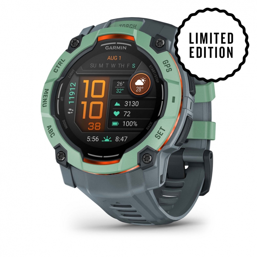 Garmin Instinct 3 AMOLED 3,3 cm (1.3") 50 mm Digitaalinen 416 x 416 pikseliä Kosketusnäyttö Vihreä G – 2