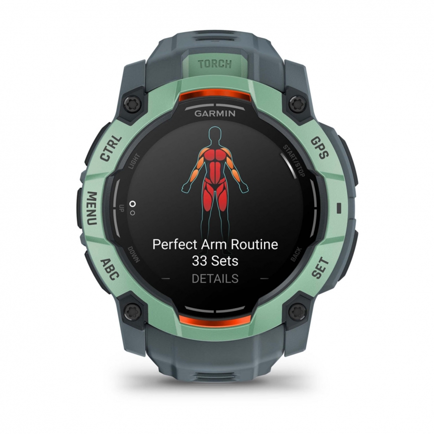 Garmin Instinct 3 AMOLED 3,3 cm (1.3") 50 mm Skaitmeninis 416 x 416 pikseliai Lietimui jautrus ekran – 3