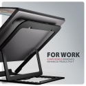 Axagon STND-LAB Aluminum stand for laptops size 10"–17.3". Eight adjustable height and angle. Black Axagon STND-LAB Aluminum stand for laptops size 10"–17.3". Eight adjustable height and angle. Black