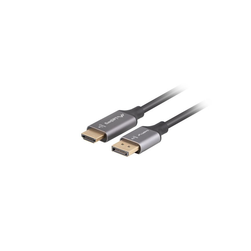 Lanberg CA-DPHD-20CU-0010-BK vaizdo kabelio adapteris 1 m DisplayPort HDMI A tipo (standartinis) Juo