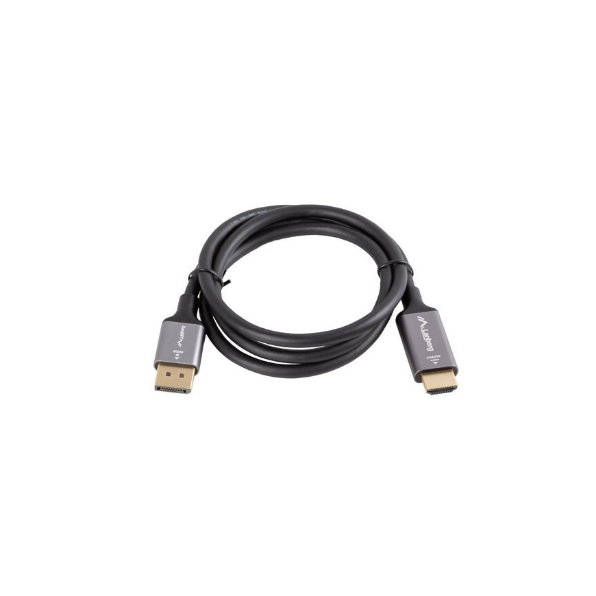 Lanberg CA-DPHD-20CU-0010-BK vaizdo kabelio adapteris 1 m DisplayPort HDMI A tipo (standartinis) Juo – 3