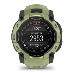 Garmin Instinct 3 AMOLED 3,3 cm (1.3") 50 mm Digitaalinen 416 x 416 pikseliä Kosketusnäyttö Vihreä, Harmaa GPS (satelliitti)