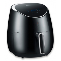 Severin FR 2445 fryer Single 5 L Stand-alone 2000 W Hot air fryer Black, Metallic, Silver
