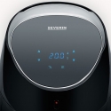 Severin FR 2445 rasvakeitin Yksi 5 L Erillinen 2000 W Kuumakiertoilmakypsennin Musta, Metallinen, Ho