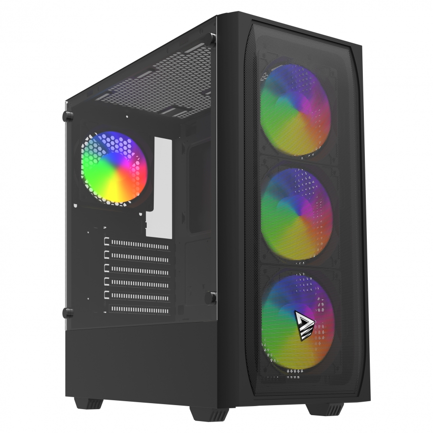 Savio Noctis Flow RGB Kubs Melns