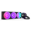 NZXT Kraken Elite 420 RGB Procesors Universāls šķidruma dzesētājs 14 cm Melns 1 pcs NZXT Kraken Elite 420 RGB Procesors Universāls šķidruma dzesētājs 14 cm Melns 1 pcs
