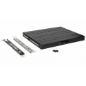 Equip Sliding Shelf 19', 1U, 600MM, Black Equip Sliding Shelf 19', 1U, 600MM, Black