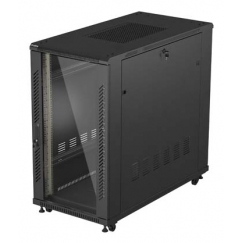 Lanberg FF01-6222-12B püstik 22U Eraldiseisev serverikapp Must