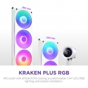 NZXT Kraken Plus 360 RGB Procesorius Universalusis skystinis aušintuvas Balta 1 vnt