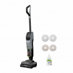 Bissell SpinWave + Vac Pet Pro Вертикальный пылесос Аккумулятор Сухой и мокрый Вихревой Мешок для пыли 0,4 L Черный, Серый