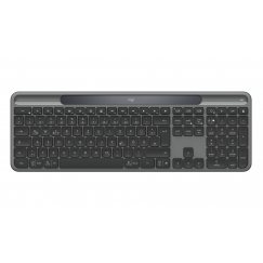 Logitech Signature Slim Solar+ K980 клавиатура Универсальная РЧ беспроводной + Bluetooth QWERTZ Немецкий Графит