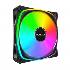 Montech AX120 PRO Datora korpusam Ventilators 12 cm Melns 3 pcs
