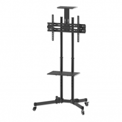 Manhattan 461238 monitora stiprinājums un statīvs 177,8 cm (70") Grīda Melns
