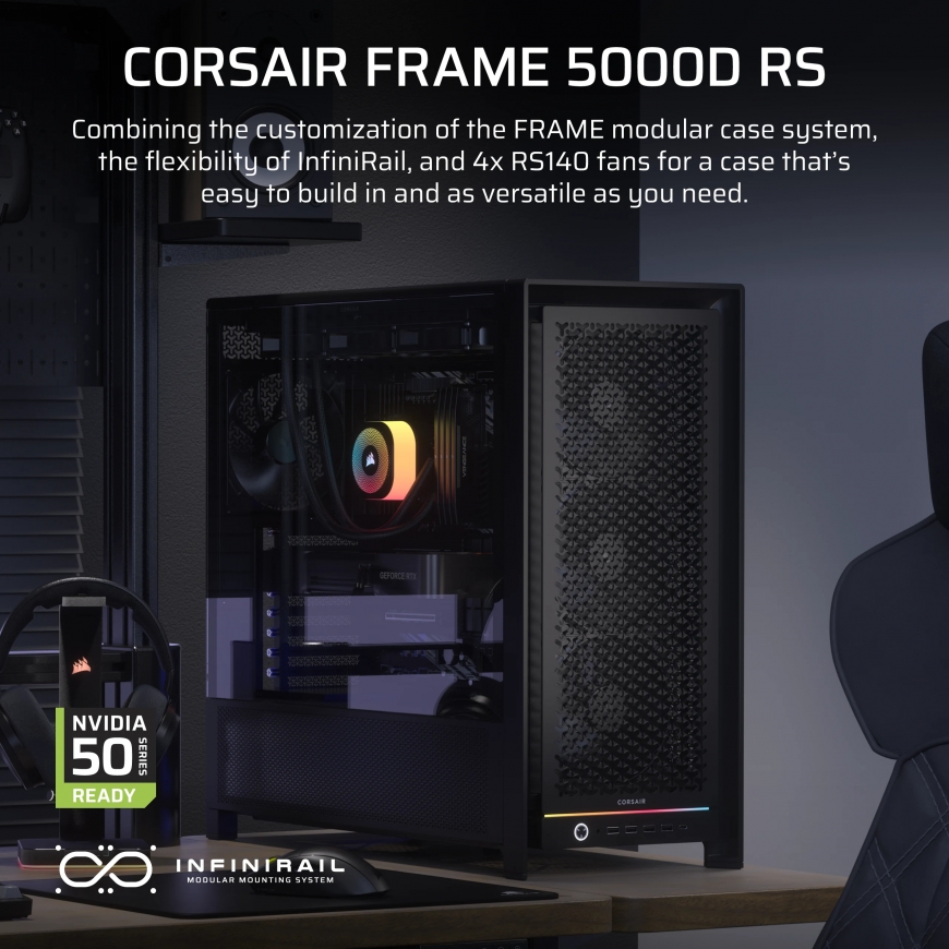 Corsair FRAME 5000D RS „Midi Tower“ Juoda – 2