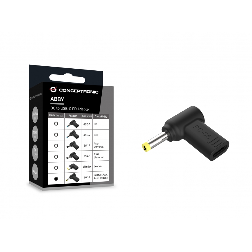 Conceptronic ABBY15PC06 sülearvuti tarvik Sülearvuti toiteots – 3