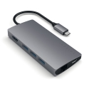 Satechi Multi-Port Adapter V2 Dock st. USB 3.2 Gen 1 (3.1 Gen 1) Type-C Pilka Satechi Multi-Port Adapter V2 Dock st. USB 3.2 Gen 1 (3.1 Gen 1) Type-C Pilka