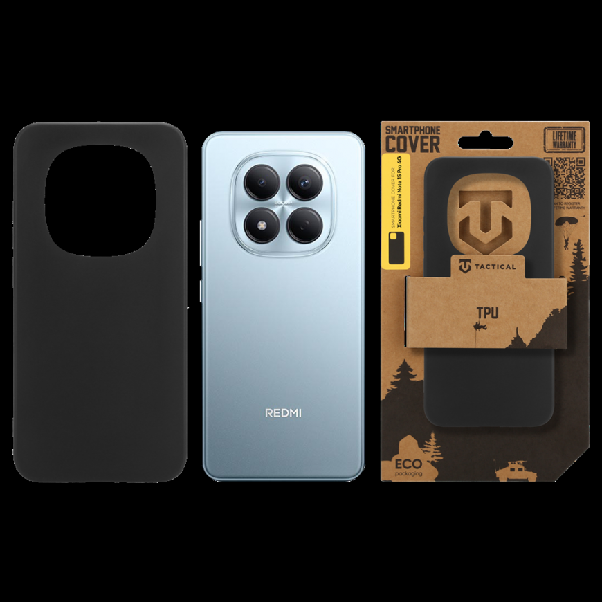 Tactical TPU Cover for Xiaomi Redmi Note 15 Pro 4G Black – 2