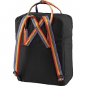 Fjällräven Kånken Rainbow seljakott Must, Mitmevärviline Vinylon Fjällräven Kånken Rainbow seljakott Must, Mitmevärviline Vinylon