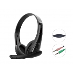 Conceptronic POLONA06B3T Stereo 3.5mm Headset, Noise Reduction Microphone