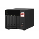 QNAP TS-473A NAS Tower Ryzen Embedded V1500B 8 GB DDR4 0 TB QNAP Turbo System Черный
