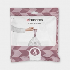 Brabantia 100253 roskapussi 3 L Valkoinen 40 kpl