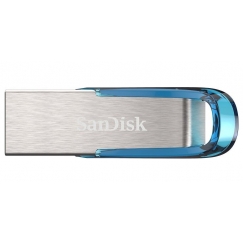 SanDisk Ultra Flair USB flash drive 128 GB USB Type-A 3.2 Gen 1 (3.1 Gen 1) Blue, Silver