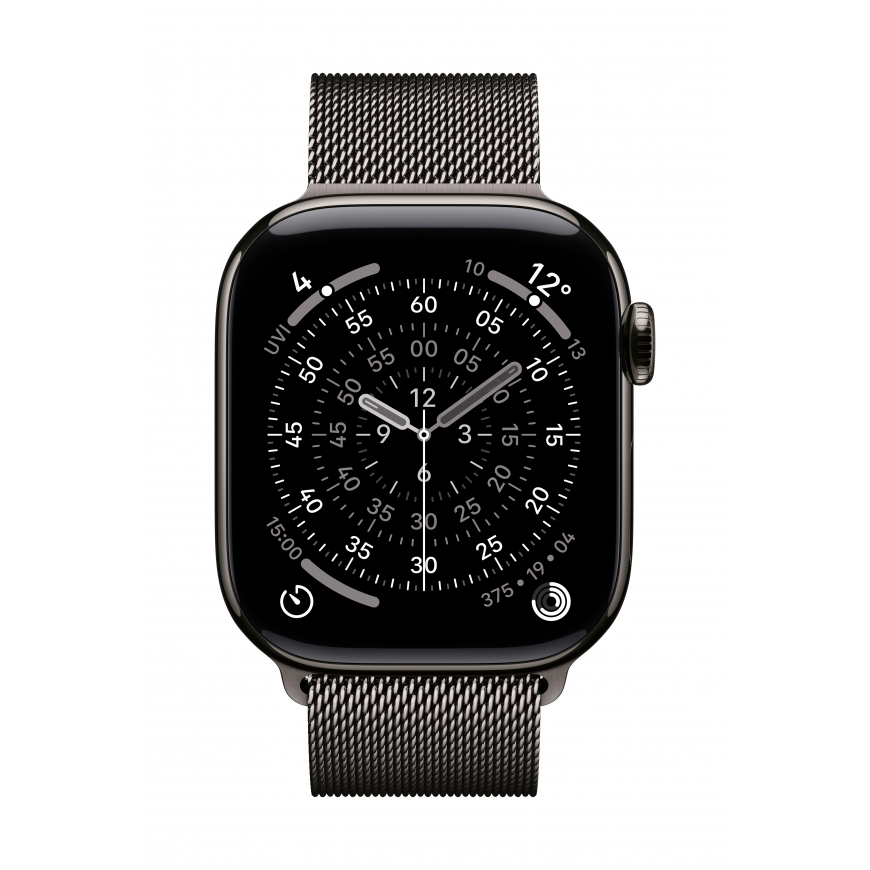 Apple MGJ14ZM/A Išmanusis dėvimas priedas Grupė Šiferio spalva Nerūdijančiojo plieno