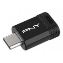 PNY Elite-X USB-muisti 64 GB USB Type-C 3.2 Gen 1 (3.1 Gen 1) Musta